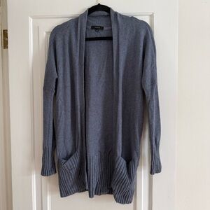 Talula Open-Front soft blue Pocket Cardigan Sweater